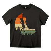 Asphalt Retro Rock Climbing Vintage Climber Heavy Core Tee - longCreatives