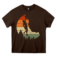 Retro Rock Climbing Vintage Climber Heavy Core Tee | Teevron