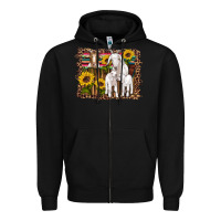 Black gats baby gots sunflowers wooden serape leopard Zipper Hoodie - Artiststas