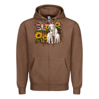 Chestnut gats baby gots sunflowers wooden serape leopard Zipper Hoodie - Artiststas