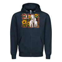 Navy gats baby gots sunflowers wooden serape leopard Zipper Hoodie - Artiststas