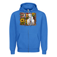 True Royal gats baby gots sunflowers wooden serape leopard Zipper Hoodie - Artiststas