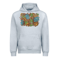 Heather Grey horseshoe leopard gemstone cactus background Urban Hoodie - AdoDesignShop