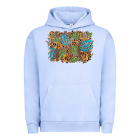 Pigment Grape Ice horseshoe leopard gemstone cactus background Urban Hoodie - AdoDesignShop