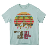 Arona Birthplace Earth Race Human Peace Sign Hippie Heavy Core Tee - Bettercallsaul