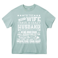 Arona i am a lucky wife i have a crazy husband valentine gift Heavy Core Tee - longCreatives