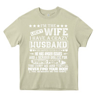 Mossy i am a lucky wife i have a crazy husband valentine gift Heavy Core Tee - longCreatives