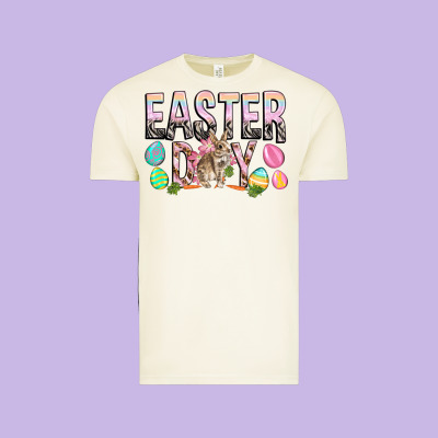 Easter Day With Rabbit Vintage Tee Designed By Howdyjamesfarm