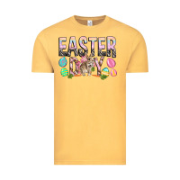 Vintage Mustard Easter Day with rabbit Vintage Tee - HowdyJamesFarm