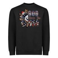 Black god bless the usa Heavyweight Sweatshirt - SublimationCraftShop