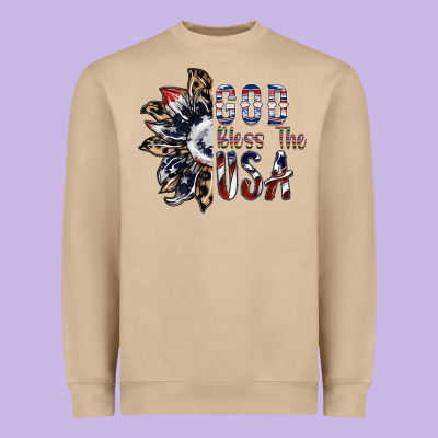 God Bless The Usa Heavyweight Sweatshirt Designed By Sublimationcraftshop