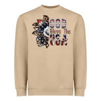 Mushroom god bless the usa Heavyweight Sweatshirt - SublimationCraftShop
