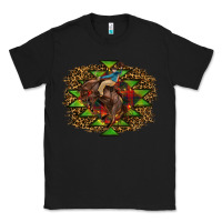 Black Western Christmas Rodeo Distressed Classic Tee - RanaPortraitStore