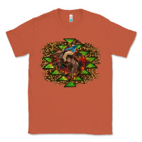 Copper Western Christmas Rodeo Distressed Classic Tee - RanaPortraitStore