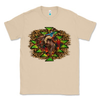 Mushroom Western Christmas Rodeo Distressed Classic Tee - RanaPortraitStore