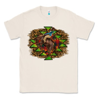 Natural Western Christmas Rodeo Distressed Classic Tee - RanaPortraitStore