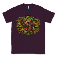 Plum Western Christmas Rodeo Distressed Classic Tee - RanaPortraitStore