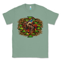 Sage Western Christmas Rodeo Distressed Classic Tee - RanaPortraitStore