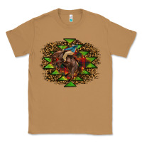 Toasted Coconut Western Christmas Rodeo Distressed Classic Tee - RanaPortraitStore