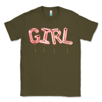 Army Green Girl balloon Classic Tee - Artiststas