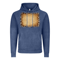 Vintage Denim Buralp and Leopard Vintage Hoodie - CowCowDesign