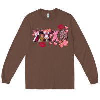 Chestnut Xoxo baby Cow Valentine's Day Long Sleeve Tee - FaDigitalArtStudio