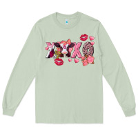 Matcha Xoxo baby Cow Valentine's Day Long Sleeve Tee - FaDigitalArtStudio