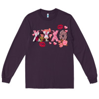 Plum Xoxo baby Cow Valentine's Day Long Sleeve Tee - FaDigitalArtStudio