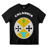 Calabria Coat Of Arms  Flag Souvenir Italy Heavy Core Tee | Teevron