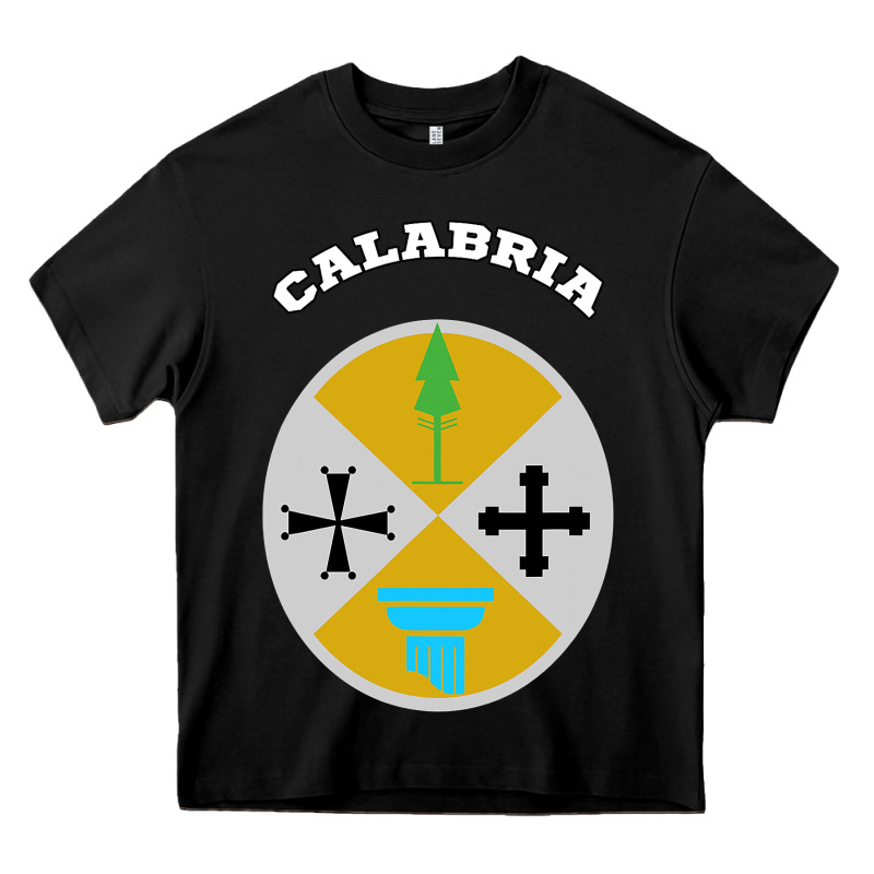 Calabria Coat Of Arms  Flag Souvenir Italy Heavy Core Tee by longCreatives | Teevron