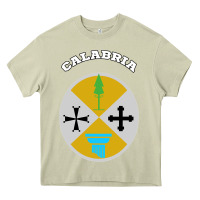 Mossy Calabria Coat of arms  Flag souvenir Italy Heavy Core Tee - longCreatives