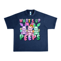 Navy What's up peeps Easter bunnies Easter Day Urban Heavy Tee - CowGirlArtShop