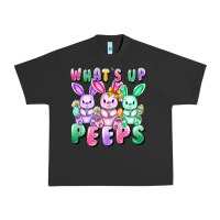 Pigment Black What's up peeps Easter bunnies Easter Day Urban Heavy Tee - CowGirlArtShop