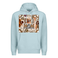 Blue Mist Dog Mom Premium Hoodie - CowhideDigitalArt