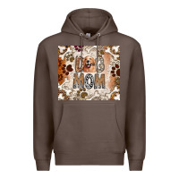 Coffee Dog Mom Premium Hoodie - CowhideDigitalArt