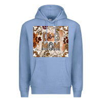 Colony Blue Dog Mom Premium Hoodie - CowhideDigitalArt