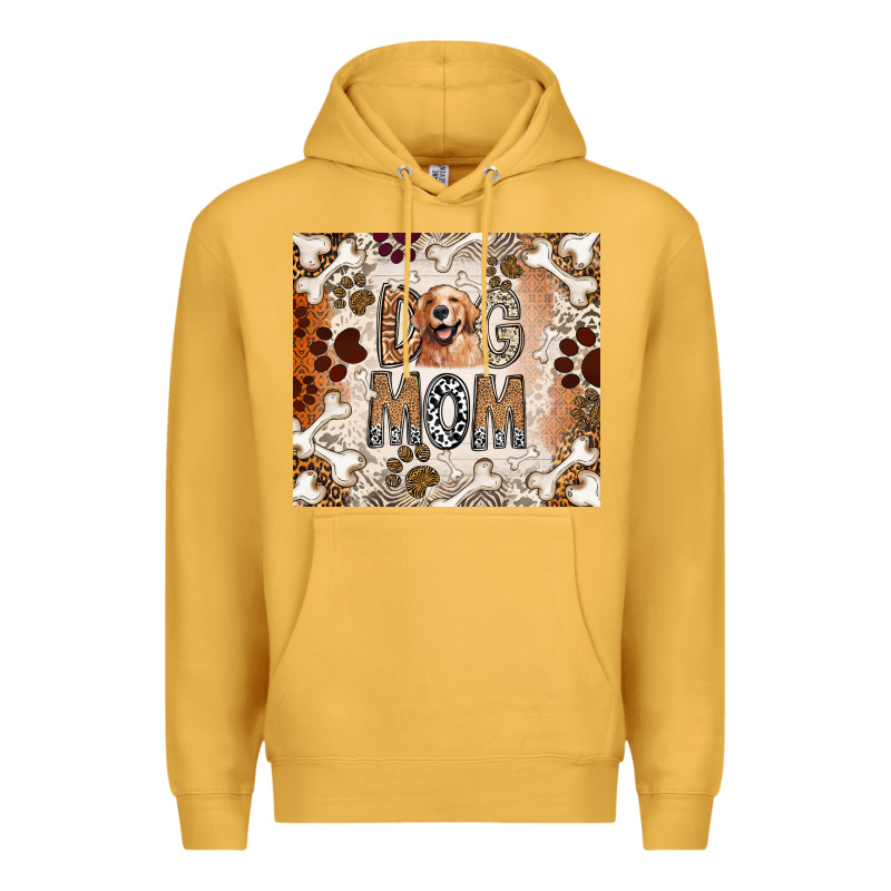 Dog Mom Premium Hoodie by CowhideDigitalArt | Teevron