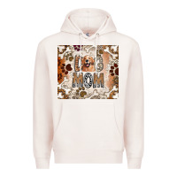 Pale Pink Dog Mom Premium Hoodie - CowhideDigitalArt