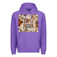 Purple Dog Mom Premium Hoodie - CowhideDigitalArt
