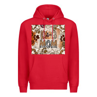 Red Dog Mom Premium Hoodie - CowhideDigitalArt