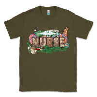 Army Green Easter egg Nurse bunny Easter Day Classic Tee - HowdyJamesFarm