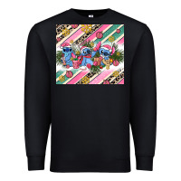 Black pink stitch  christmas Premium Sweatshirt - AdoDesignShop