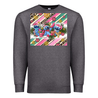 Charcoal Heather pink stitch  christmas Premium Sweatshirt - AdoDesignShop