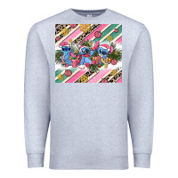 Heather Grey pink stitch  christmas Premium Sweatshirt - AdoDesignShop