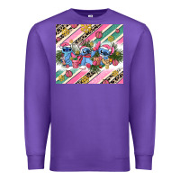 Purple pink stitch  christmas Premium Sweatshirt - AdoDesignShop