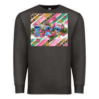 Smoke pink stitch  christmas Premium Sweatshirt - AdoDesignShop