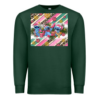 Sports Green pink stitch  christmas Premium Sweatshirt - AdoDesignShop