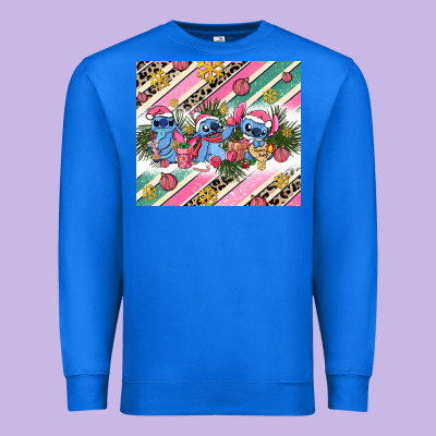 Pink Stitch  Christmas Premium Sweatshirt Designed By Adodesignshop