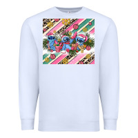 White pink stitch  christmas Premium Sweatshirt - AdoDesignShop