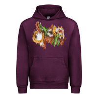 Mauve Wine horseshoe cowhide cactus patch Urban Hoodie - AdoDesignShop